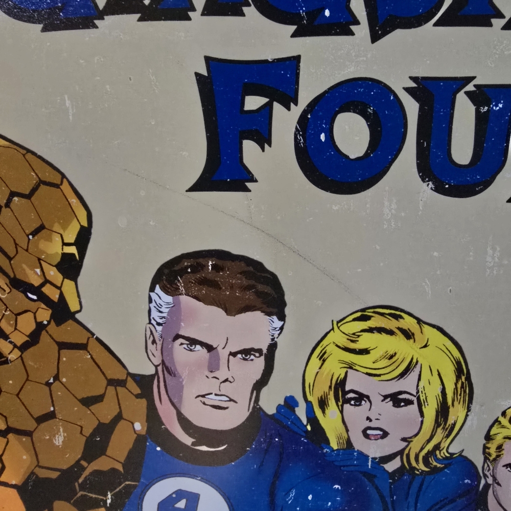 Fantastic four metal sign